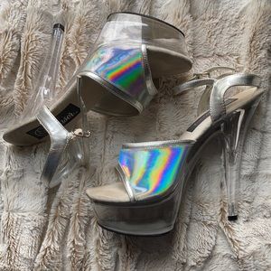 Woman’s Lucite Platforms